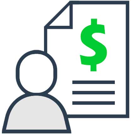 Easy solution for paying your employees Easy employee payments icon